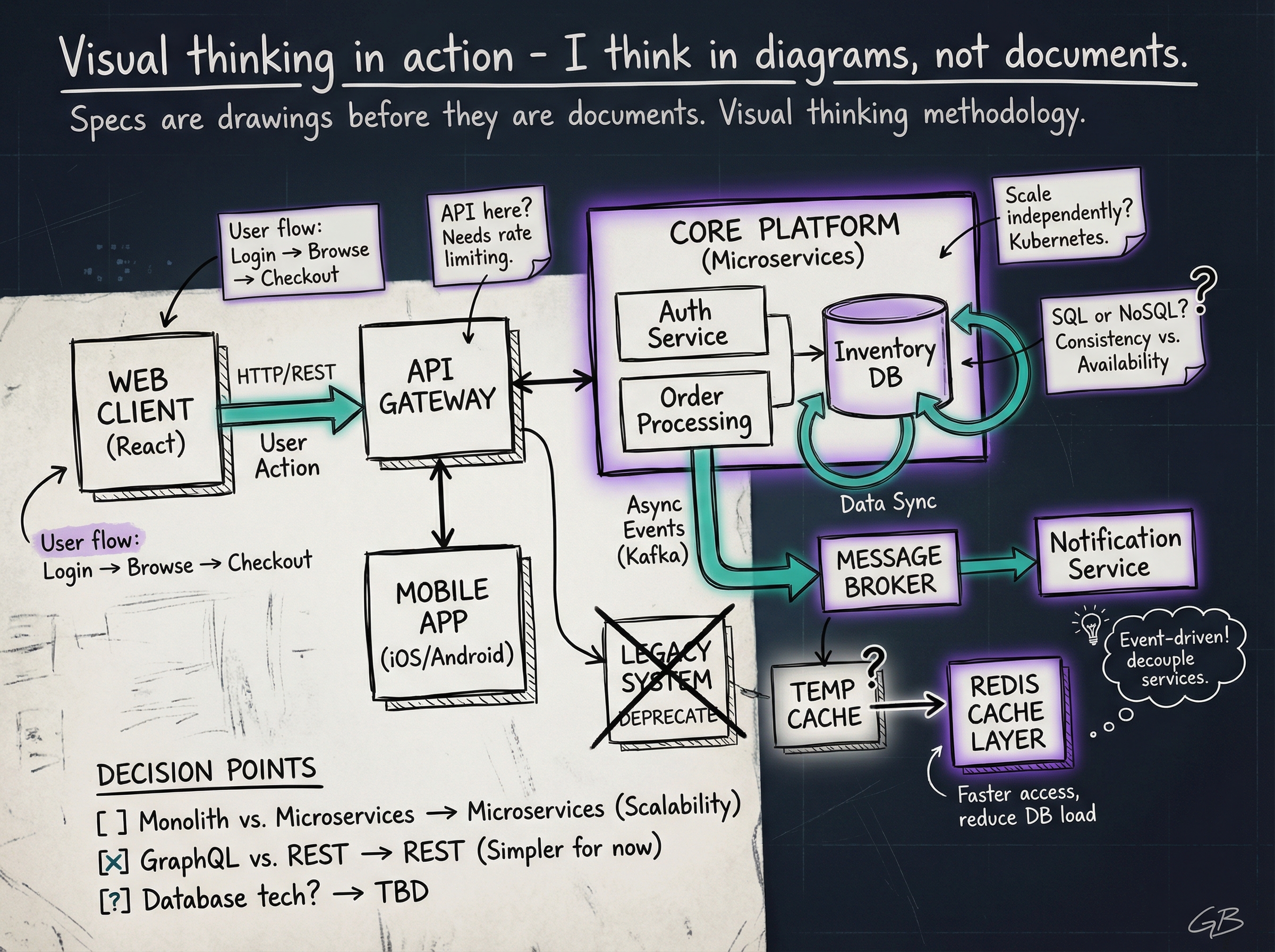 Visual thinking - I think in diagrams