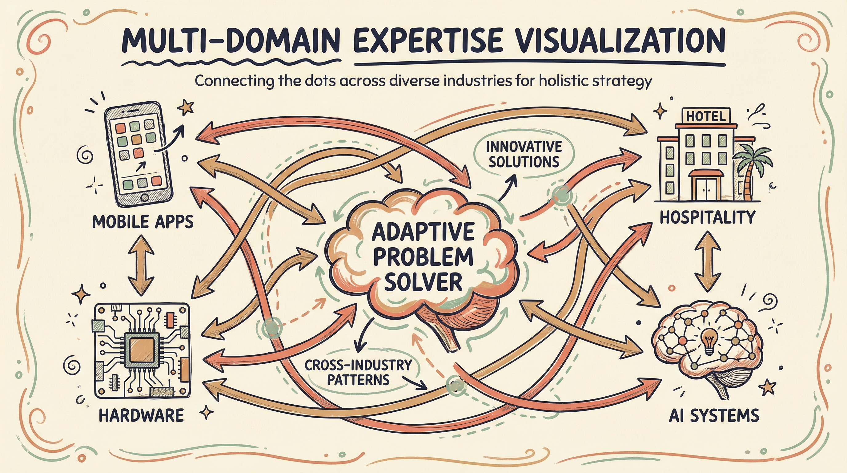 Multi-domain expertise visualization